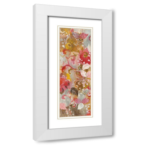 Gypsy Dream II White Modern Wood Framed Art Print with Double Matting by Nai, Danhui