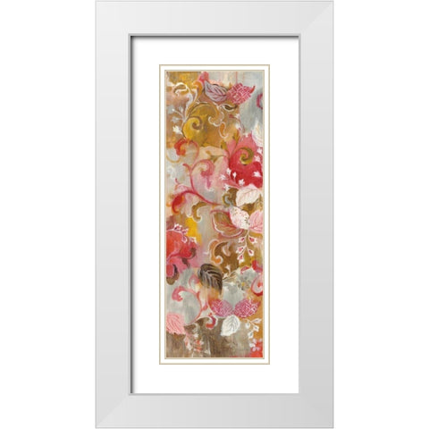 Gypsy Dream II White Modern Wood Framed Art Print with Double Matting by Nai, Danhui