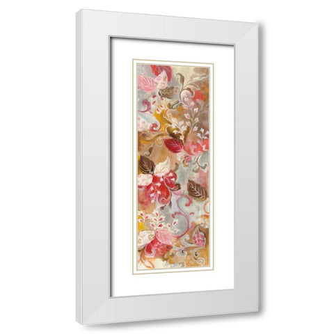 Gypsy Dream III White Modern Wood Framed Art Print with Double Matting by Nai, Danhui