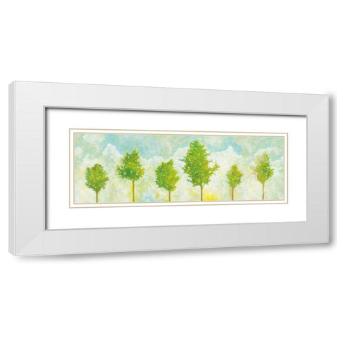 Golden Hour V White Modern Wood Framed Art Print with Double Matting by Averinos, Melissa