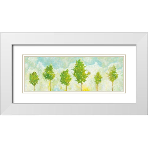 Golden Hour V White Modern Wood Framed Art Print with Double Matting by Averinos, Melissa