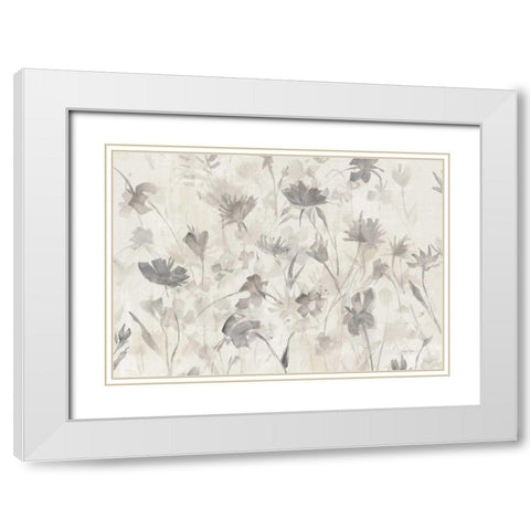 Garden Shadows III Crop Greige White Modern Wood Framed Art Print with Double Matting by Tillmon, Avery