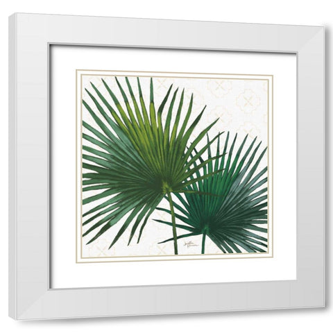 Welcome to Paradise XII White Modern Wood Framed Art Print with Double Matting by Penner, Janelle