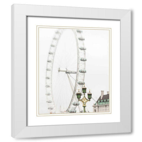 London Eye II White Modern Wood Framed Art Print with Double Matting by Bevan, Keri