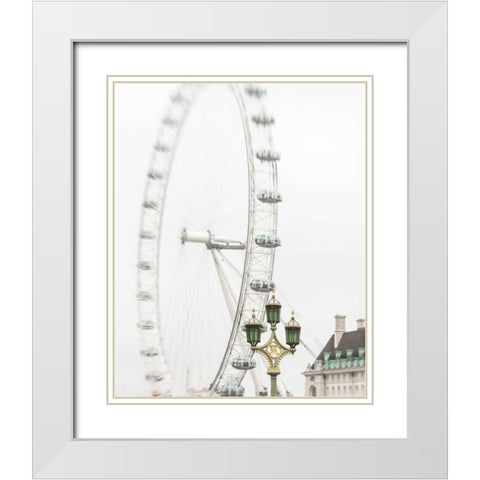 London Eye II White Modern Wood Framed Art Print with Double Matting by Bevan, Keri