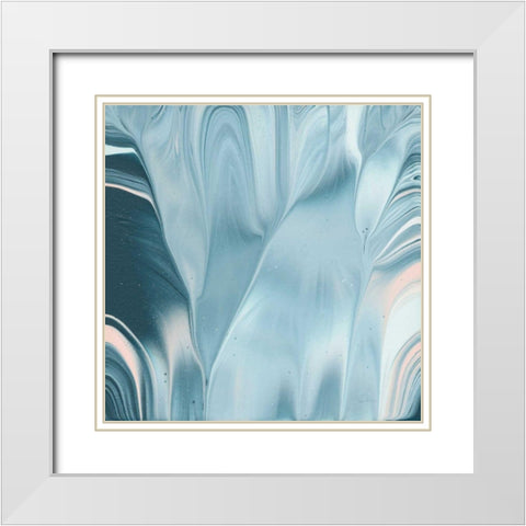 Flowing Water II White Modern Wood Framed Art Print with Double Matting by Rhue, Piper