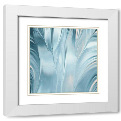 Flowing Water III White Modern Wood Framed Art Print with Double Matting by Rhue, Piper