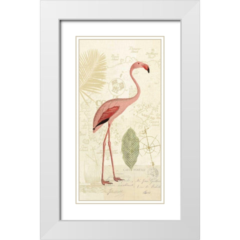 Floridian I Panel White Modern Wood Framed Art Print with Double Matting by Pertiet, Katie