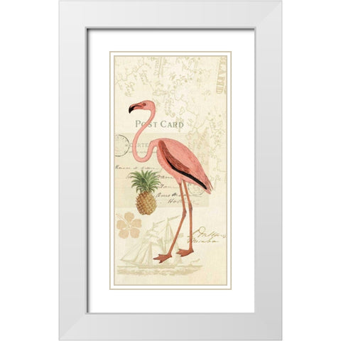 Floridian IV Panel White Modern Wood Framed Art Print with Double Matting by Pertiet, Katie