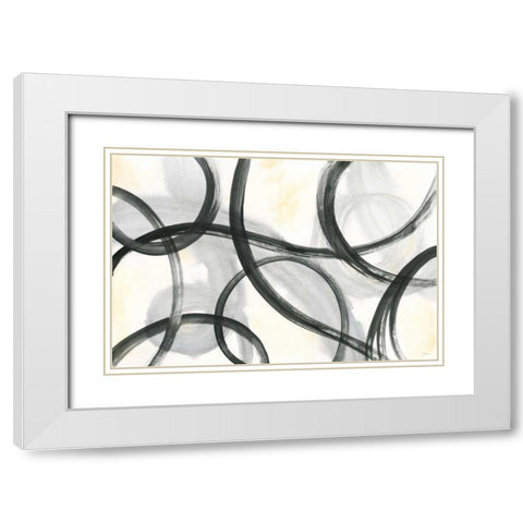 Junctions White Modern Wood Framed Art Print with Double Matting by Schlabach, Sue