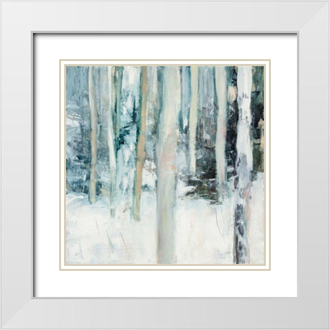 Winter Woods I White Modern Wood Framed Art Print with Double Matting by Purinton, Julia