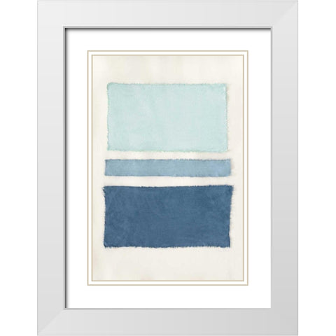 Painted Weaving V Crop White Modern Wood Framed Art Print with Double Matting by Rhue, Piper