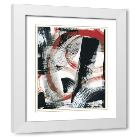 LPs in 33 II Red White Modern Wood Framed Art Print with Double Matting by Schlabach, Sue