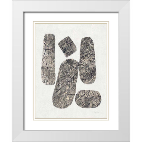 Ballinglen Warm III v2 White Modern Wood Framed Art Print with Double Matting by Rhue, Piper