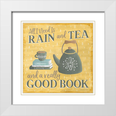 Smitten With Spring VII White Modern Wood Framed Art Print with Double Matting by Marshall, Laura