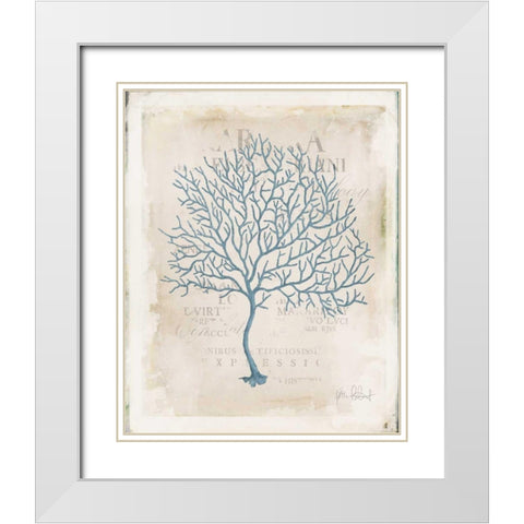 Sea Garden IV White Modern Wood Framed Art Print with Double Matting by Pertiet, Katie