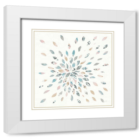 Fireworks II White Modern Wood Framed Art Print with Double Matting by DeNeige, Elyse