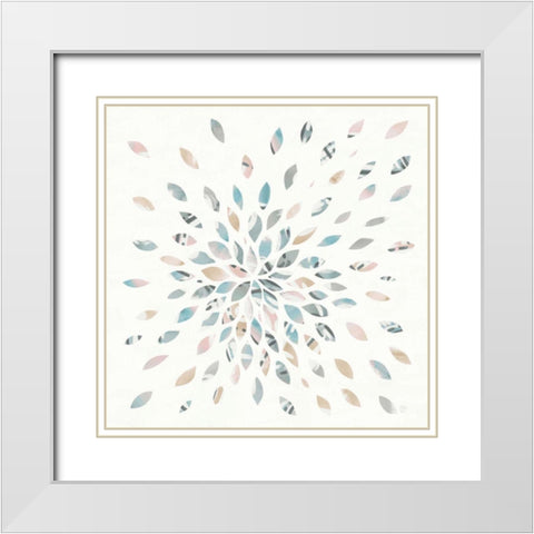 Fireworks II White Modern Wood Framed Art Print with Double Matting by DeNeige, Elyse