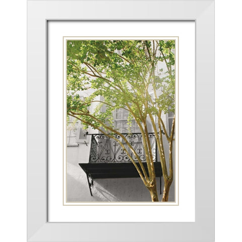 City Romance Grey White Modern Wood Framed Art Print with Double Matting by Studio, Brookview
