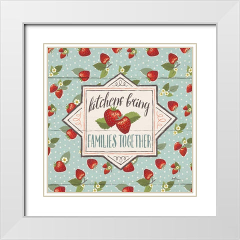 Sweet Life IX White Modern Wood Framed Art Print with Double Matting by Penner, Janelle