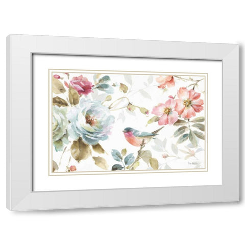 Beautiful Romance IV White Modern Wood Framed Art Print with Double Matting by Audit, Lisa