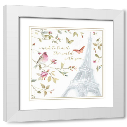 Beautiful Romance XIX White Modern Wood Framed Art Print with Double Matting by Audit, Lisa