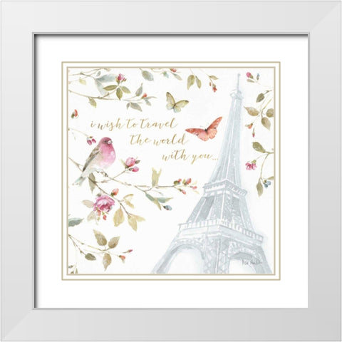 Beautiful Romance XIX White Modern Wood Framed Art Print with Double Matting by Audit, Lisa