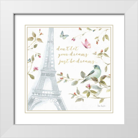 Beautiful Romance XX White Modern Wood Framed Art Print with Double Matting by Audit, Lisa