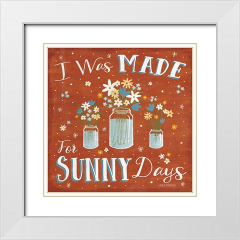 Summer Sunshine VII White Modern Wood Framed Art Print with Double Matting by Marshall, Laura