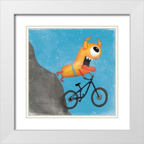 Xtreme Monsters I White Modern Wood Framed Art Print with Double Matting by Adams, Sarah
