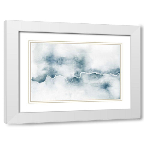 Flow White Modern Wood Framed Art Print with Double Matting by Marshall, Laura