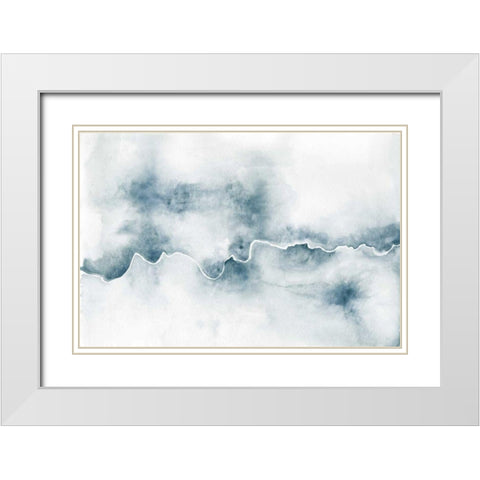 Flow White Modern Wood Framed Art Print with Double Matting by Marshall, Laura