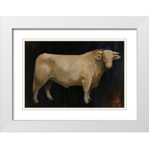 Beau Crop White Modern Wood Framed Art Print with Double Matting by Tillmon, Avery