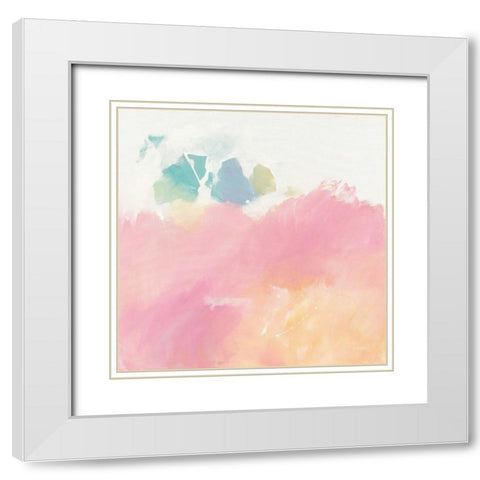 What I Saw Upon Waking White Modern Wood Framed Art Print with Double Matting by Schick, Mike