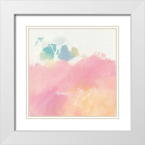 What I Saw Upon Waking White Modern Wood Framed Art Print with Double Matting by Schick, Mike