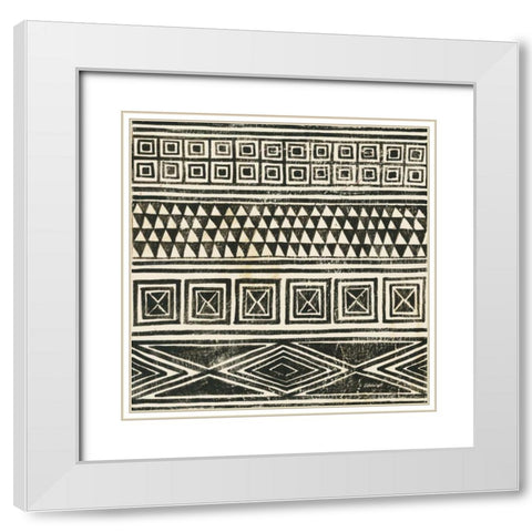 Kuba II Light White Modern Wood Framed Art Print with Double Matting by Lovell, Kathrine