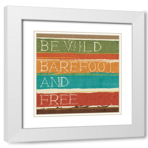 Thoughtful Strokes II White Modern Wood Framed Art Print with Double Matting by Aiken, Jess