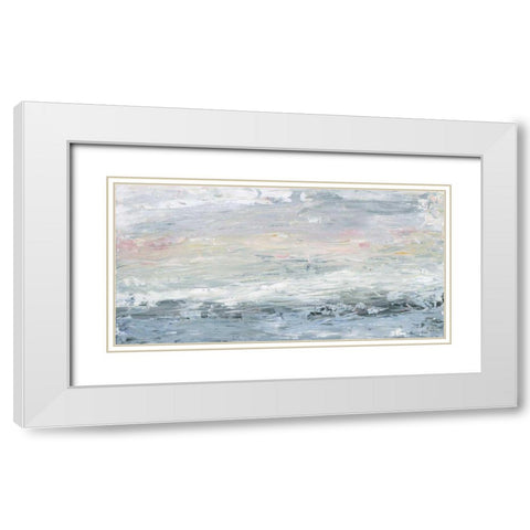 Gazing Out White Modern Wood Framed Art Print with Double Matting by Adams, Sarah