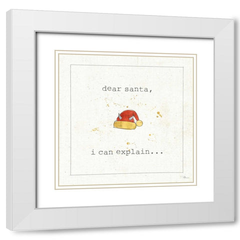 Christmas Cuties I White Modern Wood Framed Art Print with Double Matting by Pela Studio