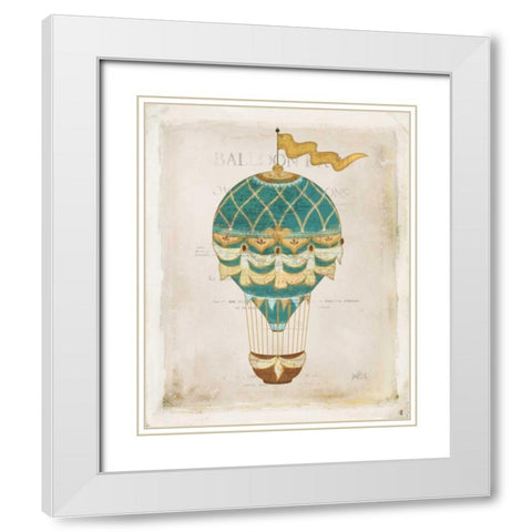 Balloon Expo II White Modern Wood Framed Art Print with Double Matting by Pertiet, Katie