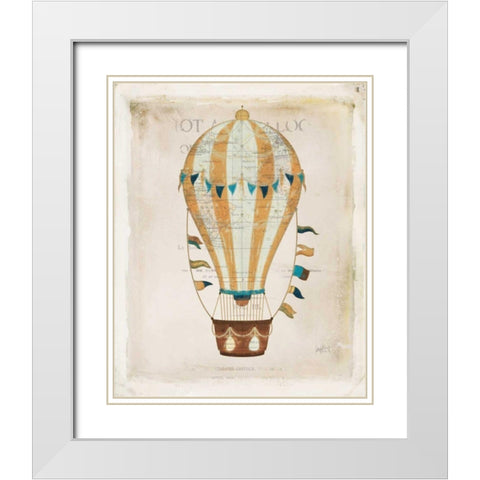 Balloon Expo III White Modern Wood Framed Art Print with Double Matting by Pertiet, Katie