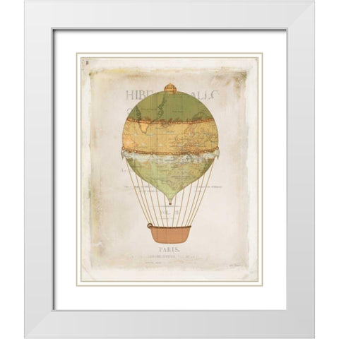 Balloon Expo IV White Modern Wood Framed Art Print with Double Matting by Pertiet, Katie