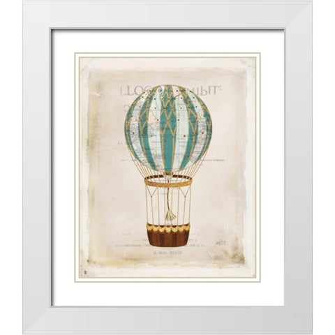 Balloon Expo V White Modern Wood Framed Art Print with Double Matting by Pertiet, Katie