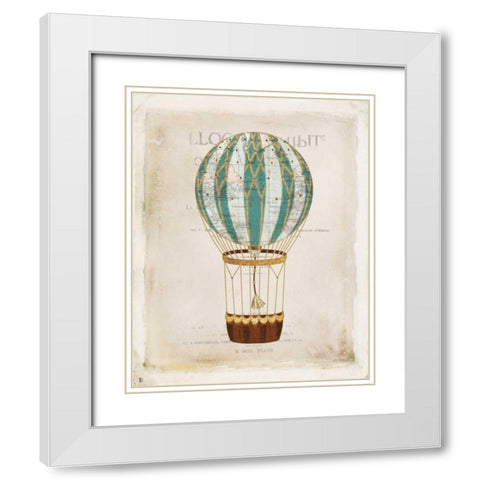 Balloon Expo IV White Modern Wood Framed Art Print with Double Matting by Pertiet, Katie