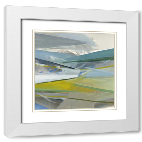 Reaching Out White Modern Wood Framed Art Print with Double Matting by Maye, Jo