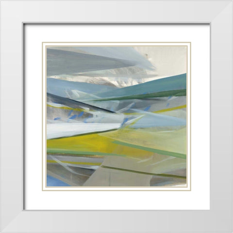 Reaching Out White Modern Wood Framed Art Print with Double Matting by Maye, Jo