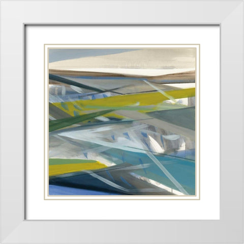 Reaching Forward White Modern Wood Framed Art Print with Double Matting by Maye, Jo