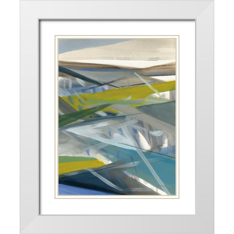 Reaching Forward SP White Modern Wood Framed Art Print with Double Matting by Maye, Jo