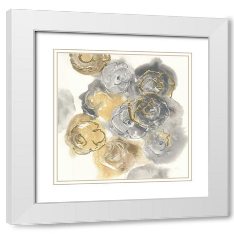 Gold Edged Neutral II White Modern Wood Framed Art Print with Double Matting by Paschke, Chris
