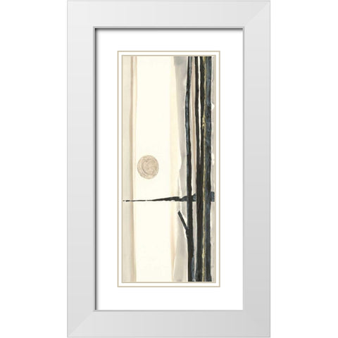 Through the Trees III White Modern Wood Framed Art Print with Double Matting by Paschke, Chris